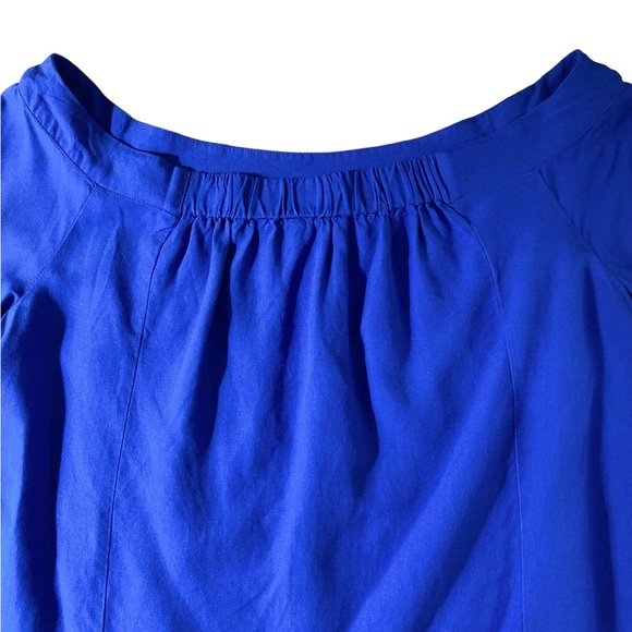 Anthropologie Tops - FLOREAT Linen Blend Peasant Top with Balloon Sleeves Size 6 - Picture 13 of 16